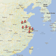 Chinese cities with reported cases of H7N9. Click here for an interactive version.